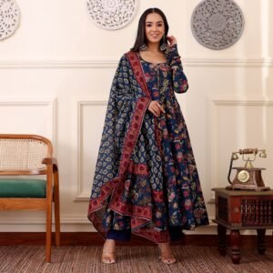 Jamini Cotton Kalidaar Set - Image 3