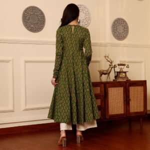 Sabrina Green Kalidar  kurta - Image 7