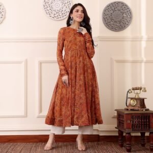 Yanika Georgette Kurta - Image 5