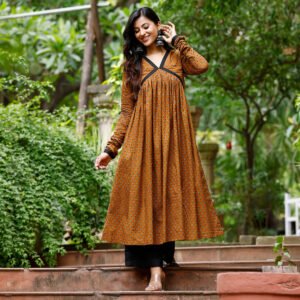 Neria Flare Cotton Kurta - Image 7