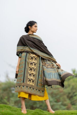 Set of 3 - Kurta, Dupatta, Culotte - Aviv - Image 5