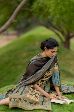 Set of 3 - Kurta, Dupatta, Culotte - Aviv - Image 6