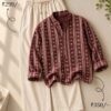 Elegant Printed Shirt & Relaxed Cotton Pants Co-Ord Set