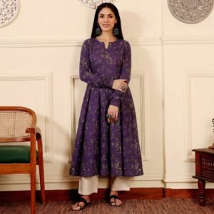 Alternative view of Akaara Cotton Kurta