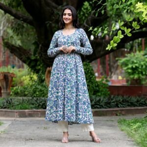 Kripa Kalidaar Cotton Kurta - Image 3