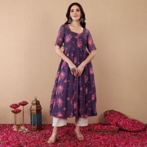 Avina Georgette Kalidaar Kurta - Image 5