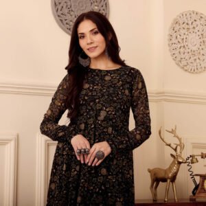 Alternative view of Shajha Georgette Kurta