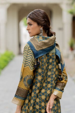 Chanderi Silk Kurta Set of 3 - Ruman Bagh 01 - Image 3