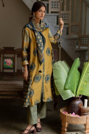 Chanderi Silk Kurta Set of 3 - Ruman Bagh 01 - Image 6