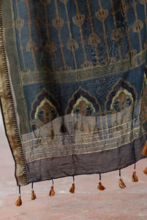 Chanderi Silk Kurta Set of 3 - Ruman Bagh 06 - Image 6