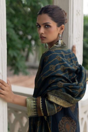 Chanderi Silk Kurta Set of 3 - Ruman Bagh 06 - Image 7