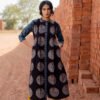 Pintuck Kurta - Black & Indigo