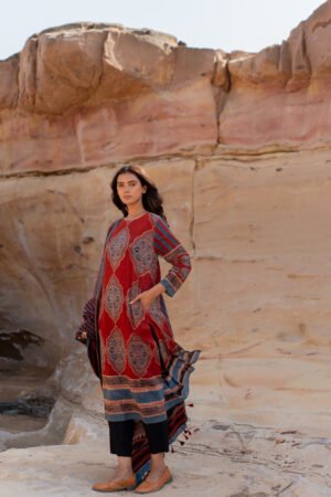 Set of 3 - Kurta, Dupatta & Pants - Swa 01 - Image 8