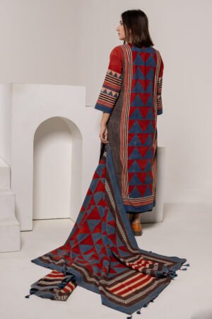 Set of 3 - Kurta, Dupatta & Culotte - Aabaan 04 - Image 7