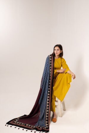 Set of 3 - Kurta, Dupatta & Pants - Aabaan 05 - Image 7
