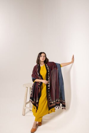 Set of 3 - Kurta, Dupatta & Pants - Aabaan 05 - Image 6