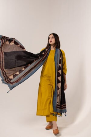 Set of 3 - Kurta, Dupatta & Pants - Aabaan 06