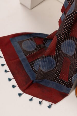 Set of 3 - Kurta, Dupatta & Culotte - Earthy Echoes 03 - Image 7