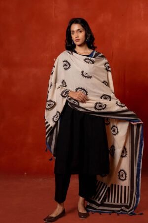 Set of 3 - Kurta, Dupatta & Pants - Asa 09 - Image 4