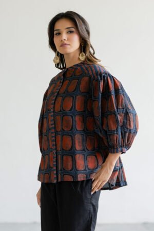 Amlan Top - Kumo Indigo