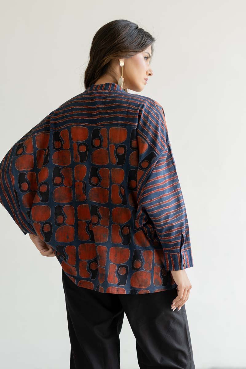 Freesize Antifit Top - Hana Indigo - Image 2