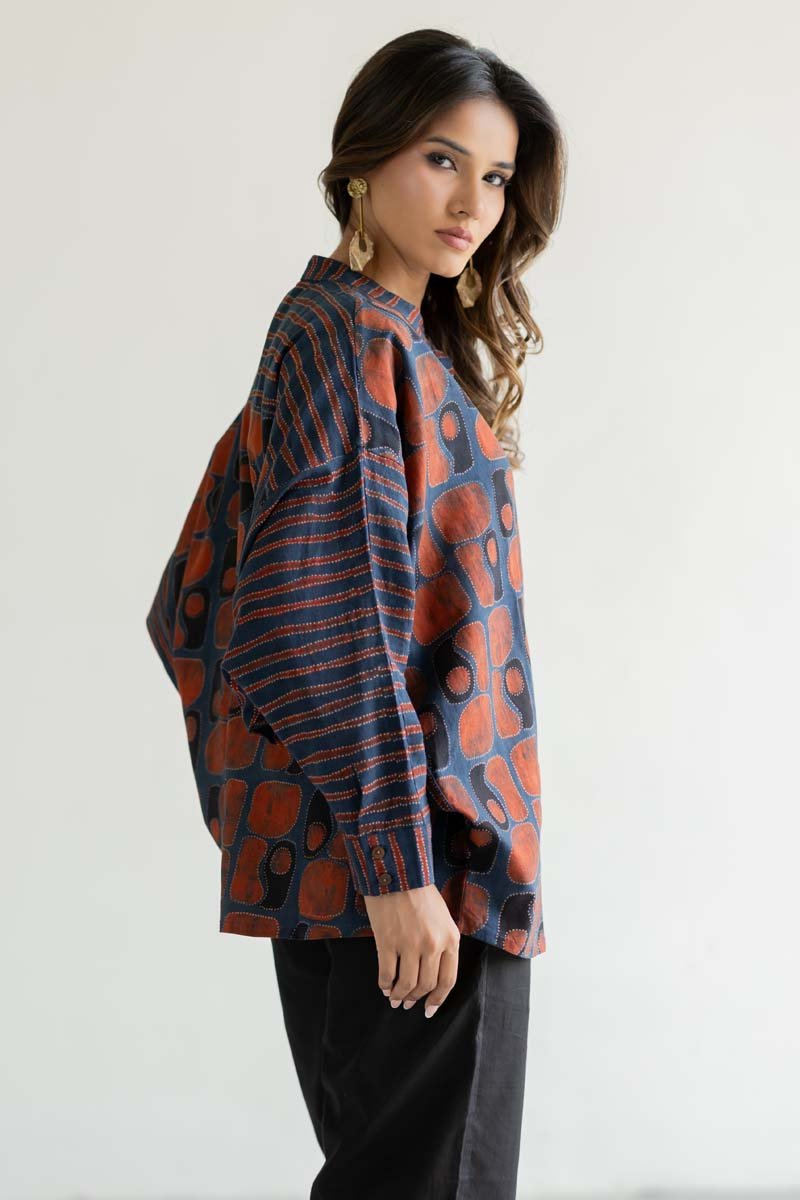 Freesize Antifit Top - Hana Indigo - Image 6