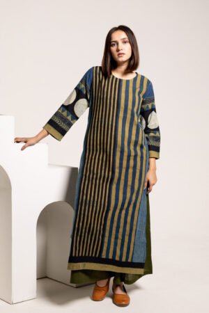 Classic Kurta - Play of Stripes - Image 4