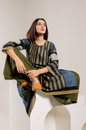 Classic Kurta - Play of Stripes - Image 6