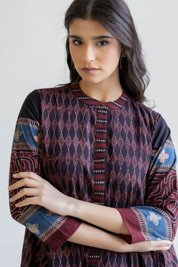 Alternative view of A-line Kurta - Ela