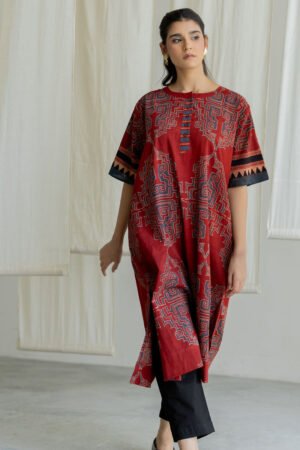 Omi Kurta - Kshiti Red - Image 3