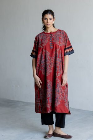 Omi Kurta - Kshiti Red - Image 6