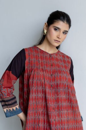 Alternative view of Short Pintuck Kurta - Ela