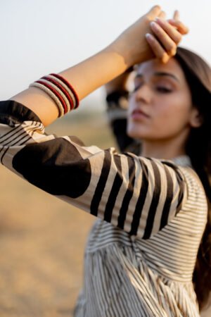 Side Pleat Kurta - Neer - Image 8