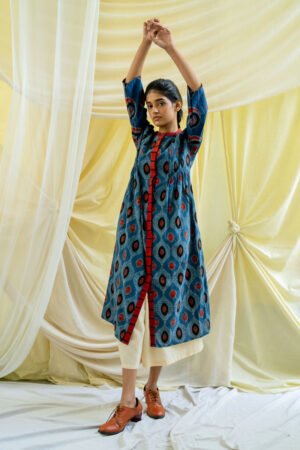 Pintuck Kurta - Indigo Nirmal - Image 5