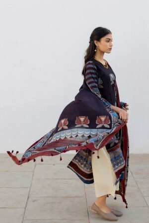 Set of 3 - Kurta, Dupatta & Culotte - Adira 02 - Image 8