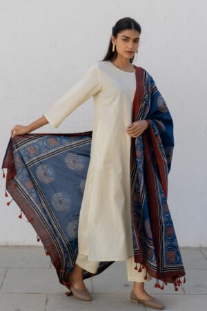 Set of 3 - Kurta, Dupatta & Pants - Adira 08 - Image 4
