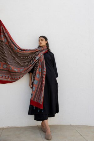 Set of 3 - Kurta, Dupatta & Culotte - Adira 05