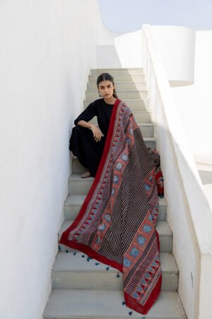Set of 3 - Kurta, Dupatta & Culotte - Adira 05 - Image 8