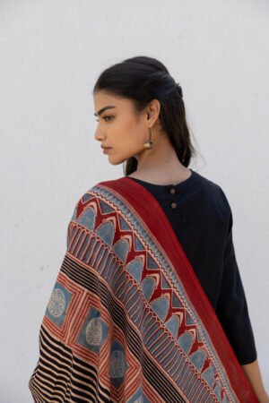 Set of 3 - Kurta, Dupatta & Culotte - Adira 05 - Image 7