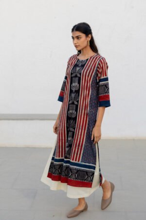 Set of 3 - Kurta, Dupatta & Culotte - Adira 01 - Image 4