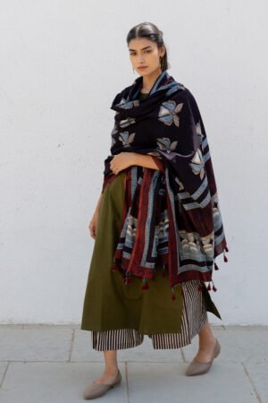 Set of 3 - Kurta, Dupatta & Culotte - Adira 07 - Image 5