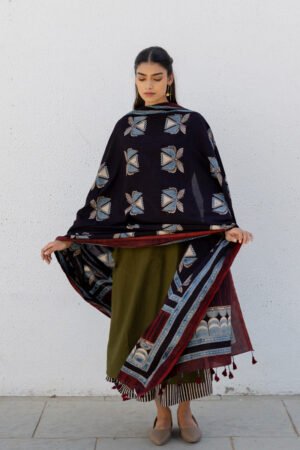 Set of 3 - Kurta, Dupatta & Culotte - Adira 07 - Image 3