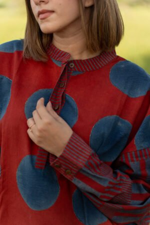 Freesize Anti-fit Top - Red Polka - Image 5