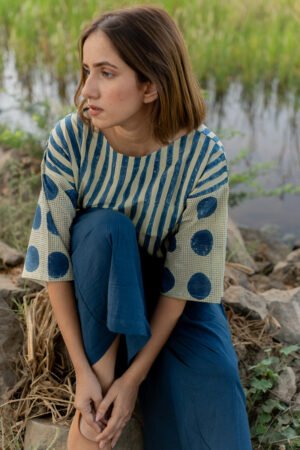 Basic Top - Indigo Stripes - Image 6