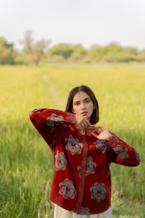 Rida Shirt - Red - Image 7
