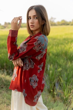 Alternative view of Rida Shirt - Red
