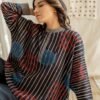 Freesize Anti-fit Top - Black Playful Geometry