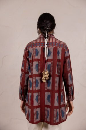 Mandarin Collar Top - Aab - Image 4