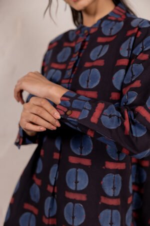 Mandarin Collar Top - Raah - Image 4