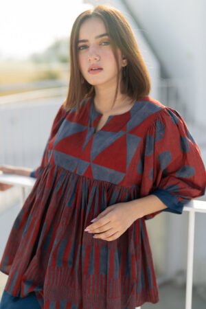 Ruyan Top - Red - Image 6